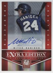 2012 Elite Extra Mitch Haniger On Card Autograph #/750