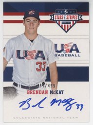 2017 Stars& Stripes Brendan McKay On Card Autograph #/499