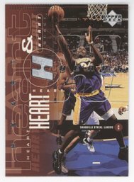 1998 Upper Deck Heart& Soul Kobe Bryant And Shaquille O'neal Insert
