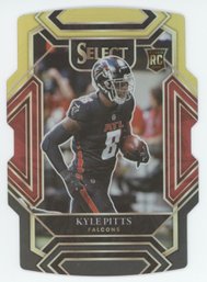 2021 Select Kyle Pitts Club Level Red Yellow Black Prizm Rookie Die Cut