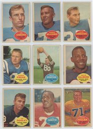 Lot Of (9) 1960 Topps Football Cards