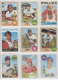 Lot Of (9) 1964-69 Topps Baseball Cards