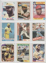 Lot Of (9) Dave Parker Baseball Cards