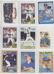 Lot Of (9) Dale Murphy Baseball Cards