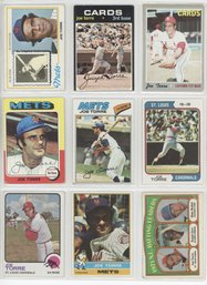 Lot Of (9) 1970-78 Topps Joe Torre Baseball Cards