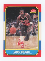 1986 Fleer Clyde Drexler Rookie