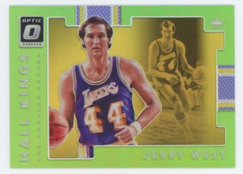 2017 Optic Hall Kings Neon Green Jerry West Prizm #/149