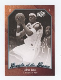 2010 Upper Deck Greats Of The Game LeBron James