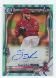 2021 Bowman Chrome Sam Bachman 1st Bowman Teal Refractor #/199