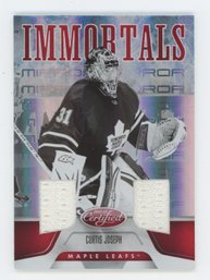 2011 Certified Curtis Joseph Dual Game Used Relic #/50