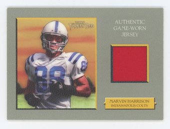 2006 Turkey Red Marvin Harrison Game Used Relic