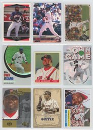 Lot Of (9) David Ortiz Baseball Cards