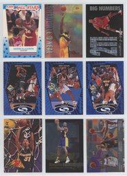 Lot Of (9) Basketball Inserts W/ Hall Of Famers