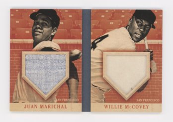 2013 Americas Pastime Juan Marichal And Willie McCovey Dual Game Used Relic #/59