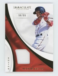2017 Immaculate Mookie Betts Game Used Relic #/99