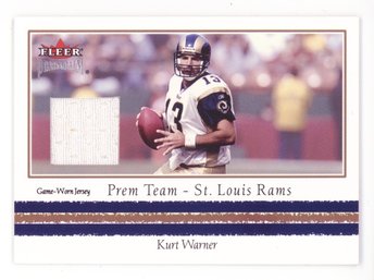 2002 Fleer Premium Kurt Warner Game Used Relic