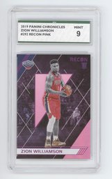 2019 Recon Pink Zion Williamson Rookie Parallel SPA 9