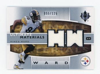 2007 Ultimate Collection Hines Ward Game Used Relic #/125