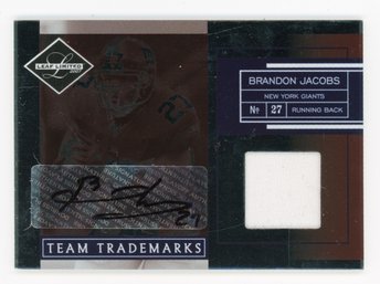 2007 Leaf Limited Brandon Jacobs Relic Auto #25/25