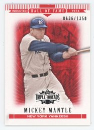 2007 Triple Threads Mickey Mantle #/1350