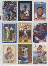 Lot Of (9) Baseball Rookie Cards W/ Barry Bonds, Sandy Alcantara And More