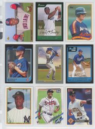Lot Of (9) Baseball Rookie Cards W/ Gavin Lux, Biggio, And More