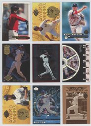 Lot Of (9) Baseball Insert Cards W/ Bonds, Griffey, Mattingly And More