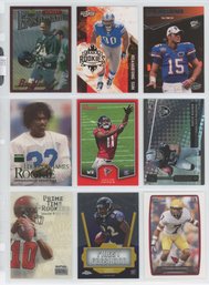 Lot Of (9) Football Rookie Cards W/ Julio Jones, Renfrow, Tebow And More