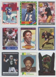 Lot Of (9) Football Rookie Cards W/ HOFers Favre, Tatum, Bettis And More