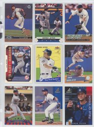 Lot Of (9) Derek Jeter NY Yankees Baseball Cards
