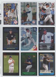Lot Of (9) NY Yankees Rookie Cards