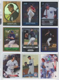 Lot Of (9) NY Yankees Rookie Cards