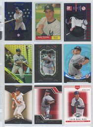 Lot Of (9) NY Yankees Serial Numbered And Insert Cards