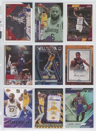 Lot Of (9) LeBron James Basketball Cards