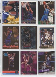 Lot Of (9) Basketball Rookie Cards W/ Finest Ray Allen, McGrady, Duncan And More