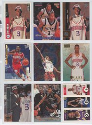 Lot Of (9) 1996 Allen Iverson Rookie Cards