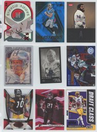 Lot Of (9) Football Serial Numbered/ Insert Cards