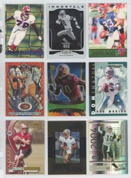 Lot Of (9) Football Serial Numbered Cards W/ Jerry Rice, Marino And More