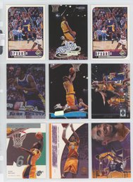 Lot Of (9) Kobe Bryant Basketball Cards