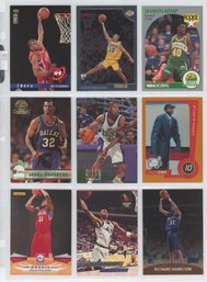 Lot Of (9) Basketball Rookie Cards W/ Ray Allen, Penny Hardaway And More