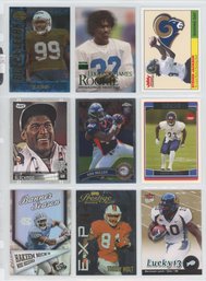 Lot Of (9) Football Rookies W/ Von Miller, Marshawn Lynch And More
