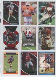 Lot Of (9) Football Rookie Cards W/ Marshawn Lynch, Ayuk, Sapp And More