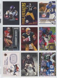 Lot Of (9) Football Inserts W/ Jerry Rice, Favre And More