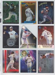 Lot Of (9) Baseball Insert/ Serial Numbered Cards W/ McGwire, Bonds, Ripken And More
