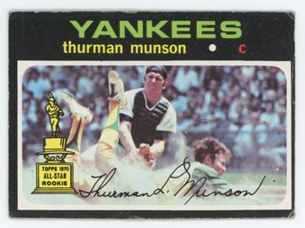 1971 Topps Thurman Munson Rookie Cup
