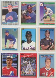 Lot Of (9) 1980s-90s Baseball Rookie Cards