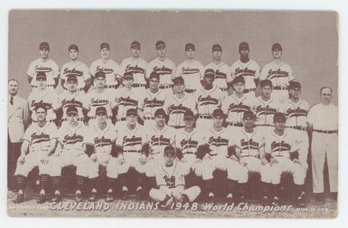 1947-66 Exhibits Cleveland Indians 1948 World Champions