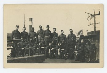 World War One WW1 RPPC - Group Of Soldiers
