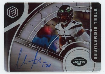 2022 Elements Marcus Maye On Card/ Metal Autograph #/199