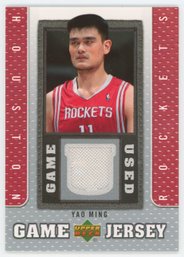 2007 Upper Deck Game Jersey Yao Ming Game Worn Relic